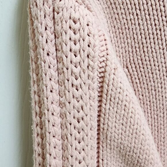 Storybook Knits Sweater Womens 2X Pink Cable Knit Cardigan Full Zip Rhinestones - Picture 9 of 14